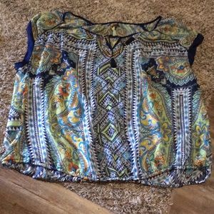Sheer printed top